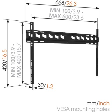 Zidni nosač za TV od 40" do 80" Vogels MA4000 Zidni nosač za TV od 40" do 80" Vogels MA4000
