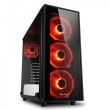 SHARKOON TG4 MIDI TOWER ATX, BEZ NAPAJANJA, CRVENI LED, CRNO