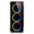 SHARKOON TG4 RGB MIDI TOWER ATX, BEZ NAPAJANJA, CRNO