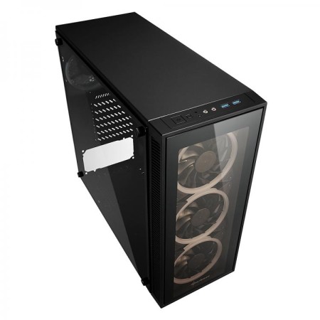 SHARKOON TG4 RGB MIDI TOWER ATX, BEZ NAPAJANJA, CRNO