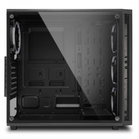 SHARKOON TG4 RGB MIDI TOWER ATX, BEZ NAPAJANJA, CRNO