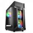 SHARKOON VG6-W RGB MIDI TOWER ATX, BEZ NAPAJANJA, CRNO