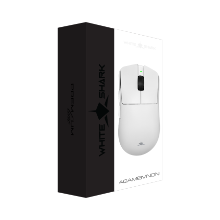 White Shark Agamemnon WGM-9012 bežični gaming miš, 56 g, bijeli White Shark Agamemnon WGM-9012 bežični gaming miš, 56 g, bijeli
