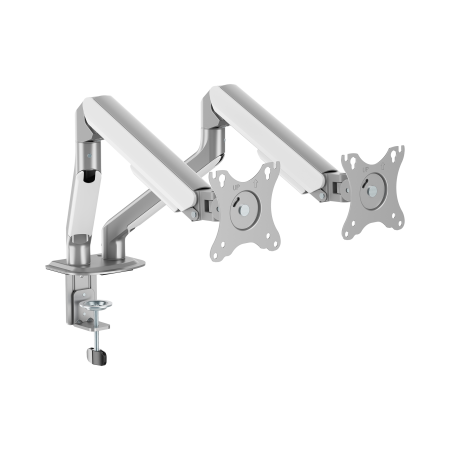 White Shark GMS-3212 Akhenaten II – stolni nosač za 2 monitora 17"-32" s punom pokretljivošću, 9 kg po monitoru White Shark GMS-3212 Akhenaten II – stolni nosač za 2 monitora 17"-32" s punom pokretljivošću, 9 kg po monitoru