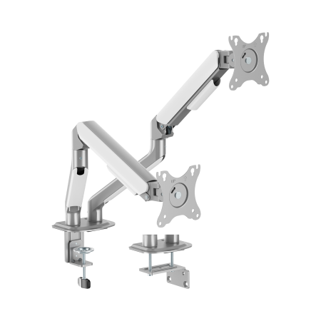 White Shark GMS-3212 Akhenaten II – stolni nosač za 2 monitora 17"-32" s punom pokretljivošću, 9 kg po monitoru White Shark GMS-3212 Akhenaten II – stolni nosač za 2 monitora 17"-32" s punom pokretljivošću, 9 kg po monitoru