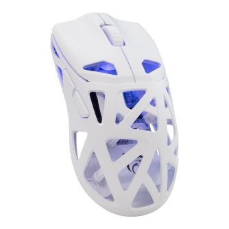 White Shark Dagonet Pro WGM-5026 bežični gaming miš, 50 g, bijeli