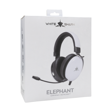 White Shark Elephant GH-2540 bijele gaming slušalice 50mm