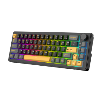 White Shark Excalibur M kompaktna 65% mehanička tipkovnica, HR raspored, crna