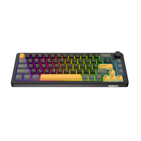 White Shark Excalibur M kompaktna 65% mehanička tipkovnica, HR raspored, crna