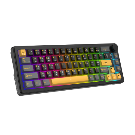White Shark Excalibur M kompaktna 65% mehanička tipkovnica, HR raspored, crna