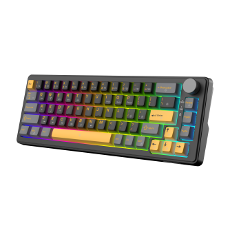 White Shark Excalibur M kompaktna 65% mehanička tipkovnica, US raspored, crna