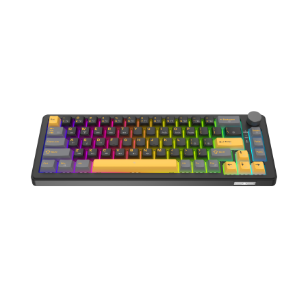 White Shark Excalibur M kompaktna 65% mehanička tipkovnica, US raspored, crna