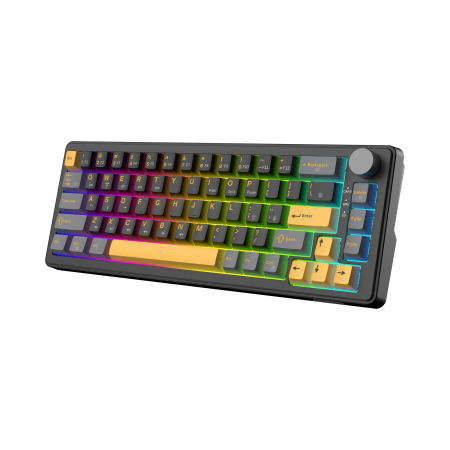 White Shark Excalibur M kompaktna 65% mehanička tipkovnica, US raspored, crna