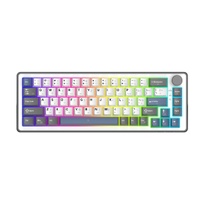 White Shark Excalibur M kompaktna 65% mehanička tipkovnica, HR raspored, bijela