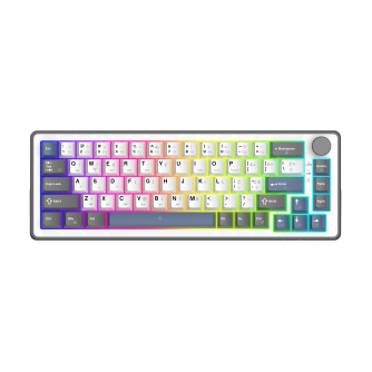 White Shark Excalibur M kompaktna 65% mehanička tipkovnica, HR raspored, bijela