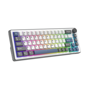 White Shark Excalibur M kompaktna 65% mehanička tipkovnica, HR raspored, bijela