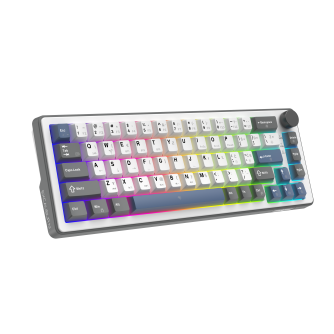 White Shark Excalibur M kompaktna 65% mehanička tipkovnica, HR raspored, bijela