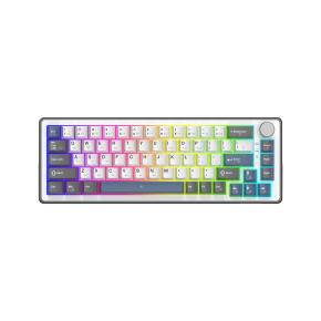 White Shark Excalibur M kompaktna 65% mehanička tipkovnica, US raspored, bijela