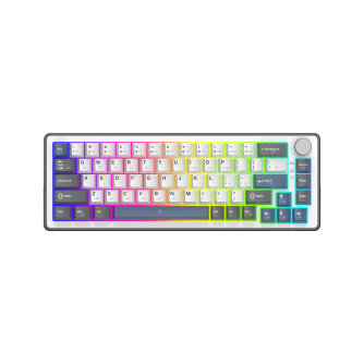 White Shark Excalibur M kompaktna 65% mehanička tipkovnica, US raspored, bijela