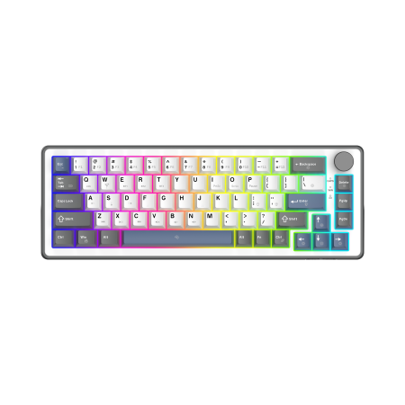 White Shark Excalibur M kompaktna 65% mehanička tipkovnica, US raspored, bijela White Shark Excalibur M kompaktna 65% mehanička tipkovnica, US raspored, bijela