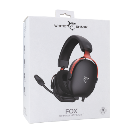 White Shark Fox GH-2445 crno-crvene gaming slušalice 40mm