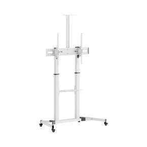 Mobilni podni nosač za TV 60-100 inča, bijeli, 100 kg, SBOX FS-3610