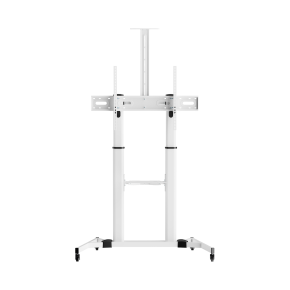 Mobilni podni nosač za TV 60-100 inča, bijeli, 100 kg, SBOX FS-3610