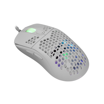 White Shark Galahad GM-5007 bijeli gaming miš 6400 DPI RGB