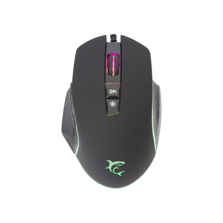 White Shark Gareth GM-5009 crni gaming miš 7 tipki 6400 DPI