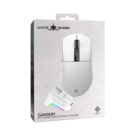 White Shark Gawain WGM-5023 bijeli bežični miš 12000 DPI 56g