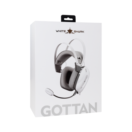 White Shark Gottan GH-2446 bijele gaming slušalice 53mm