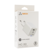 SBOX HC-30 GaN kućni punjač USB-C 30W, bijeli SBOX HC-30 GaN kućni punjač USB-C 30W, bijeli