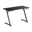 Gaming stol White Shark Helix 120x60 cm – crni, Z dizajn, nosivost 75 kg