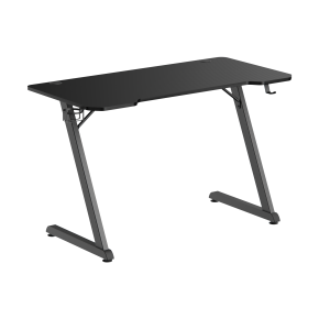 Gaming stol White Shark Helix 120x60 cm – crni, Z dizajn, nosivost 75 kg
