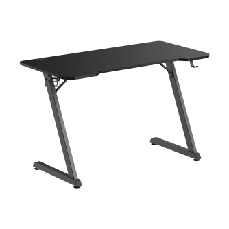 Gaming stol White Shark Helix 120x60 cm – crni, Z dizajn, nosivost 75 kg