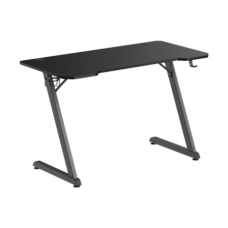 Gaming stol White Shark Helix 120x60 cm – crni, Z dizajn, nosivost 75 kg
