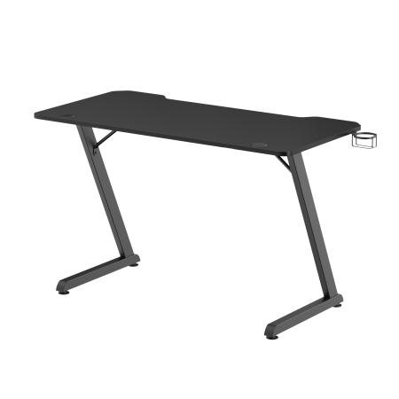 Gaming stol White Shark Helix 120x60 cm – crni, Z dizajn, nosivost 75 kg