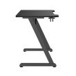 Gaming stol White Shark Helix 120x60 cm – crni, Z dizajn, nosivost 75 kg