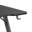 Gaming stol White Shark Helix 120x60 cm – crni, Z dizajn, nosivost 75 kg