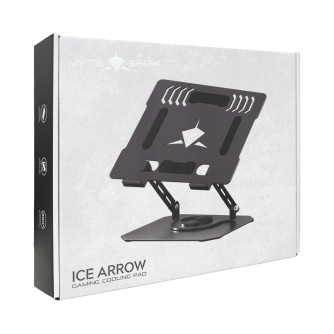 White Shark ICE ARROW metalni stalak za laptop do 14", tih