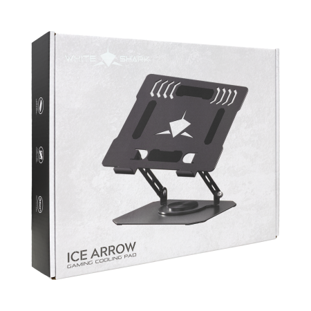 White Shark ICE ARROW metalni stalak za laptop do 14", tih