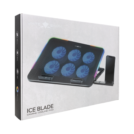 White Shark ICE BLADE rashladni stalak za laptop 15,6", 6 vent. White Shark ICE BLADE rashladni stalak za laptop 15,6", 6 vent.