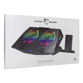 White Shark ICE SHADOW rashladni stalak za laptop 17,3", RGB