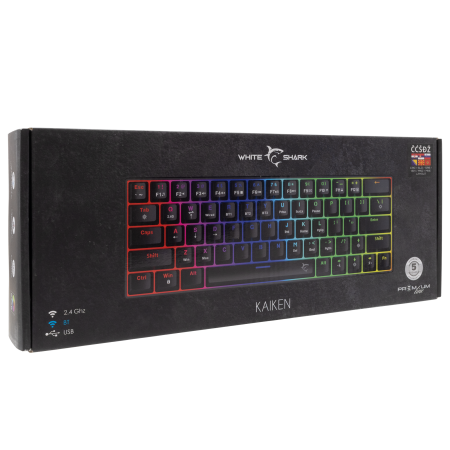 White Shark Kaiken GK-003112 HR bežična tipkovnica RGB