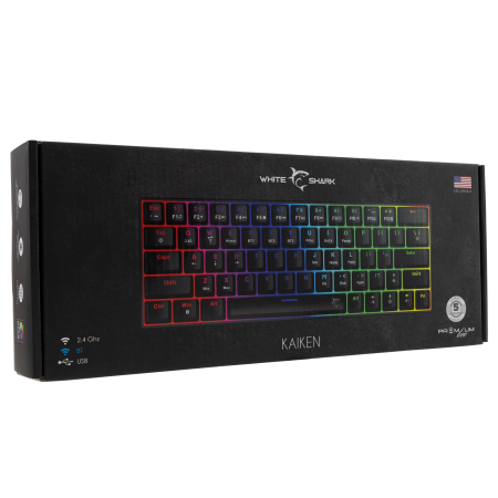 White Shark Kaiken GK-003111 US bežična tipkovnica RGB