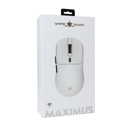 White Shark Maximus GM-9010 bijeli bežični miš 26000 DPI