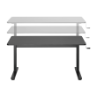 SBOX MD-220 ručno podesiv sit-stand stol 140x60 cm crni
