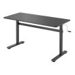 SBOX MD-220 ručno podesiv sit-stand stol 140x60 cm crni