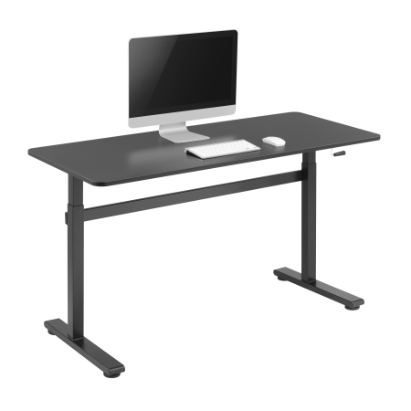 SBOX MD-220 ručno podesiv sit-stand stol 140x60 cm crni