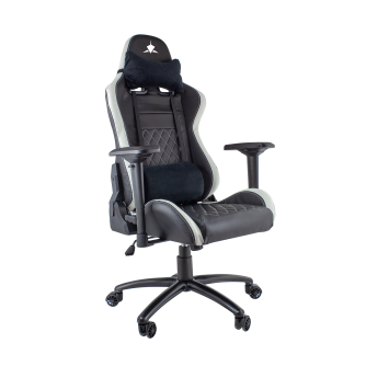 Gaming stolica, crno-bijela, White Shark NITRO GT